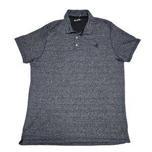 Rugby Short Sleeve Polo Navy Blue Heather Size XL